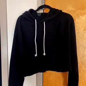 Wild Fable Cropped Black Hoodie